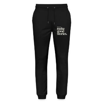 Bad Choices Make Good Stories Festival Party Trip - Stanley/Stella Mover Unisex Organic Jogging Trousers - black - Front - Marisol (170cm) & Nik (191cm)