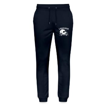 Légende à la retraite - Pantalon de jogging bio MOVER Stanley/Stella unisexe - marine - Devant - Marisol (170cm) & Nik (191cm)