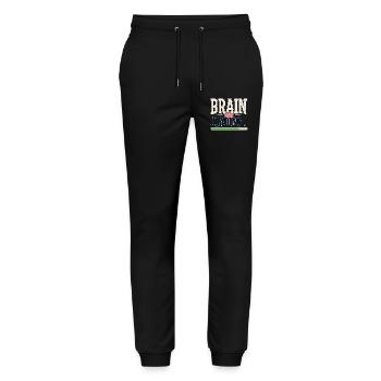 Student Humor – Brain Loading - Stanley/Stella Mover Unisex Organic Jogging Trousers - black - Front - Marisol (170cm) & Nik (191cm)