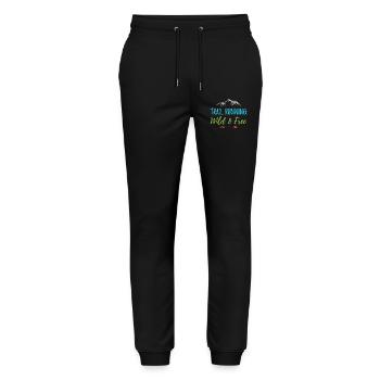 Trail Running – Wild and Free - Stanley/Stella Mover Unisex Organic Jogging Trousers - black - Front - Marisol (170cm) & Nik (191cm)