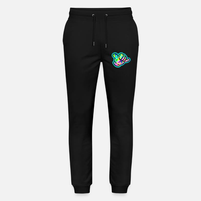 Explosion des couleurs du graffiti Shaka - Pantalon de jogging bio MOVER Stanley/Stella unisexe - noir