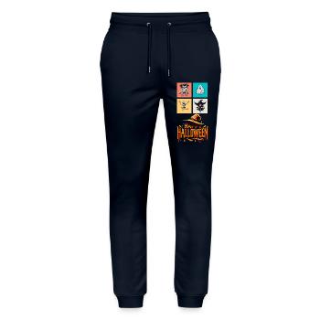 Dance of halloween: A Colorful Ensemble - Stanley/Stella Mover Unisex Organic Jogging Trousers - navy - Front - Marisol (170cm) & Nik (191cm)