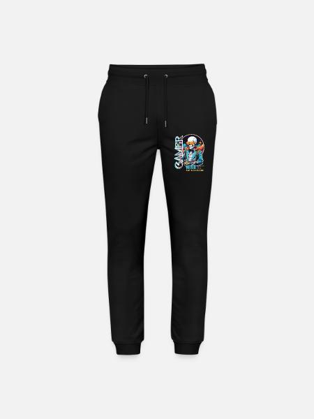 Gamer Saying Play With Passion - Stanley/Stella Mover Unisex Organic Jogging Trousers - black