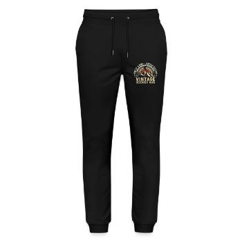 Dezember 1989 - Ausgezeichnet seit Dezember 1989 - Stanley/Stella Unisex Bio Jogginghose Mover  - Schwarz - Vorne - Marisol (170cm) & Nik (191cm)