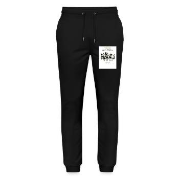 1000038234 - Stanley/Stella Mover Unisex Organic Jogging Trousers - black - Front - Marisol (170cm) & Nik (191cm)