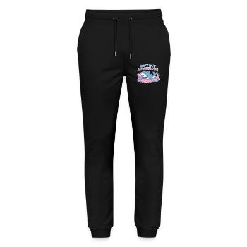 BLAHAJ – Soft & Danger - Stanley/Stella Mover Unisex Organic Jogging Trousers - black - Front - Marisol (170cm) & Nik (191cm)