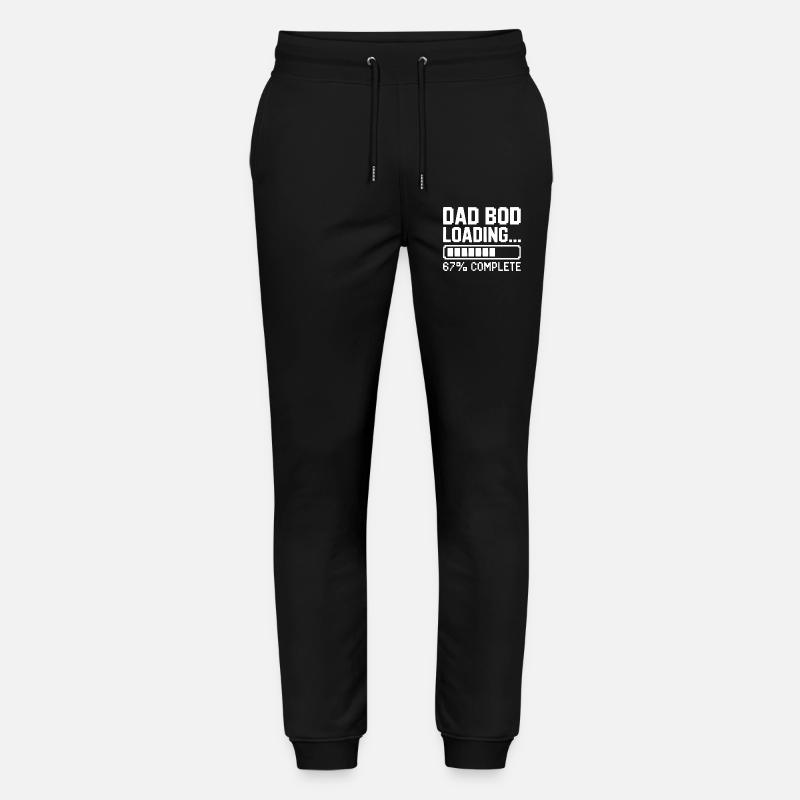 Dad Bod Loading - Stanley/Stella Mover Unisex Organic Jogging Trousers - black