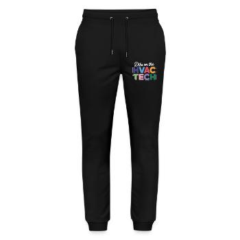 Funny HVAC Technician Saying Repair Expert - Stanley/Stella Mover Unisex Organic Jogging Trousers - black - Front - Marisol (170cm) & Nik (191cm)