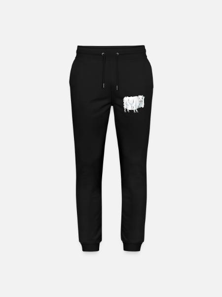 Vache Halloween fantôme - Pantalon de jogging bio MOVER Stanley/Stella unisexe - noir
