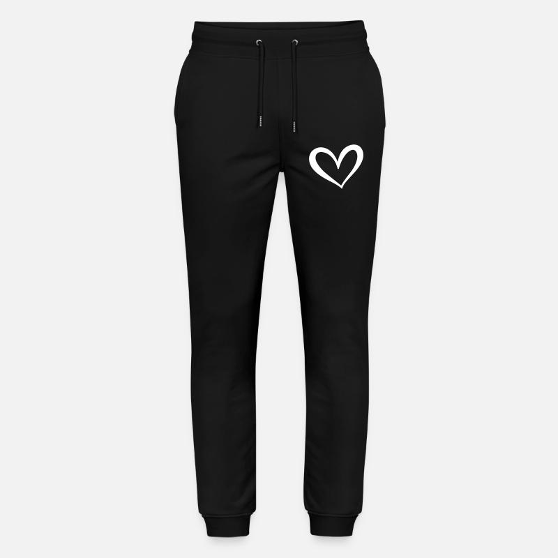 Herz Symbol Illustration - Stanley/Stella Unisex Bio Jogginghose Mover  - Schwarz