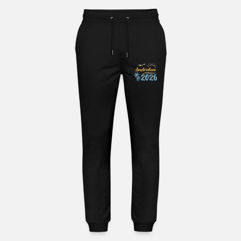 Amsterdam 2026 - Stanley/Stella Unisex Bio Jogginghose Mover  - Schwarz