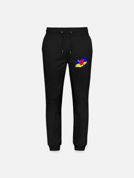 Ukrainian flag - Stanley/Stella Mover Unisex Organic Jogging Trousers - black