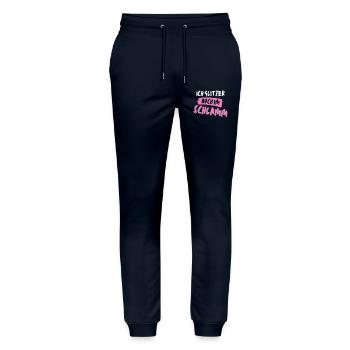 muddy run glitzer im schlamm Team Frauenlauf mud - Stanley/Stella Unisex Bio Jogginghose Mover  - Navy - Vorne - Marisol (170cm) & Nik (191cm)