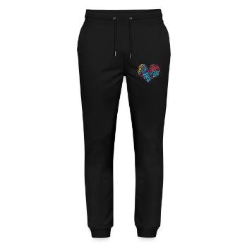 t-shirt tin bota word cloud heart Emilia Romagna - Stanley/Stella Mover Unisex Organic Jogging Trousers - black - Front - Marisol (170cm) & Nik (191cm)