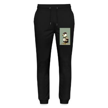 Eagle | Birds | Freedom | Animals - Stanley/Stella Mover Unisex Organic Jogging Trousers - black - Front - Marisol (170cm) & Nik (191cm)