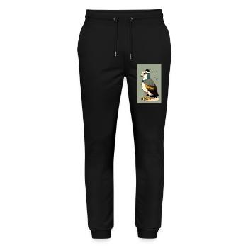 Adler | Vogel | Freiheit | Tiere - Stanley/Stella Unisex Bio Jogginghose Mover  - Schwarz - Vorne - Marisol (170cm) & Nik (191cm)