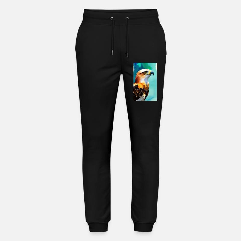 Aigle | Oiseaux | Liberté | Animaux - Pantalon de jogging bio MOVER Stanley/Stella unisexe - noir