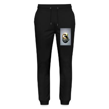 Eagle | Birds | Freedom | Animals - Stanley/Stella Mover Unisex Organic Jogging Trousers - black - Front - Marisol (170cm) & Nik (191cm)