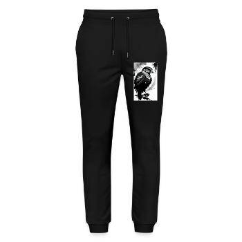 Adler | Vogel | Freiheit | Tiere - Stanley/Stella Unisex Bio Jogginghose Mover  - Schwarz - Vorne - Marisol (170cm) & Nik (191cm)