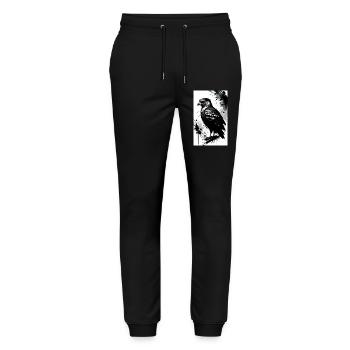Eagle | Birds | Freedom | Animals - Stanley/Stella Mover Unisex Organic Jogging Trousers - black - Front - Marisol (170cm) & Nik (191cm)