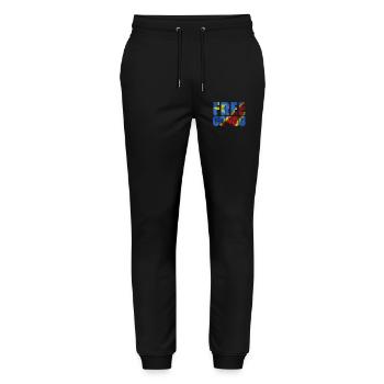 FREE CONGO - Pantalon de jogging bio MOVER Stanley/Stella unisexe - noir - Devant - Marisol (170cm) & Nik (191cm)
