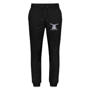 Philippinen oder Thailand Geschiedener Mann über 50 - Stanley/Stella Unisex Bio Jogginghose Mover  - Schwarz - Vorne - Marisol (170cm) & Nik (191cm)