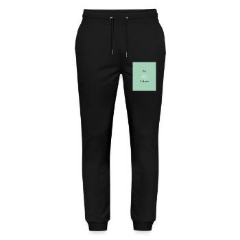 Art is Future - Stanley/Stella Unisex Bio Jogginghose Mover  - Schwarz - Vorne - Marisol (170cm) & Nik (191cm)