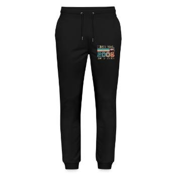 20 Years 20th Anniversary 2006 Original Vintage - Stanley/Stella Mover Unisex Organic Jogging Trousers - black - Front - Marisol (170cm) & Nik (191cm)
