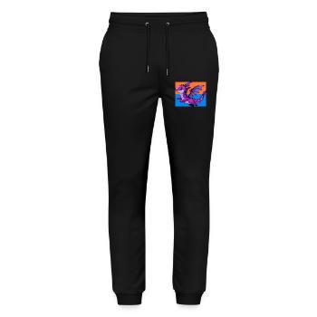 dragon - Stanley/Stella Mover Unisex Organic Jogging Trousers - black - Front - Marisol (170cm) & Nik (191cm)