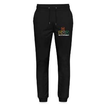 Zocken Computerspieler Zocker Gaming Gamer - Stanley/Stella Unisex Bio Jogginghose Mover  - Schwarz - Vorne - Marisol (170cm) & Nik (191cm)