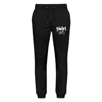 Professional Bicycle Acrobatics Elite Twirl  - Stanley/Stella Mover Unisex Organic Jogging Trousers - black - Front - Marisol (170cm) & Nik (191cm)