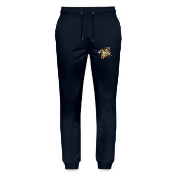 Flower Power 1999 - Pantalon de jogging bio MOVER Stanley/Stella unisexe - marine - Devant - Marisol (170cm) & Nik (191cm)