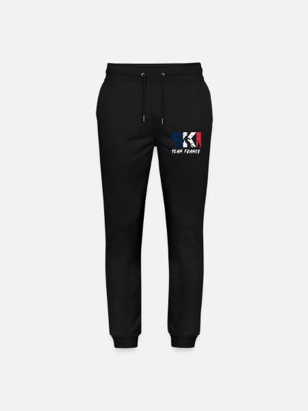 Ski Team France Emblem - Stanley/Stella Mover Unisex Organic Jogging Trousers - black
