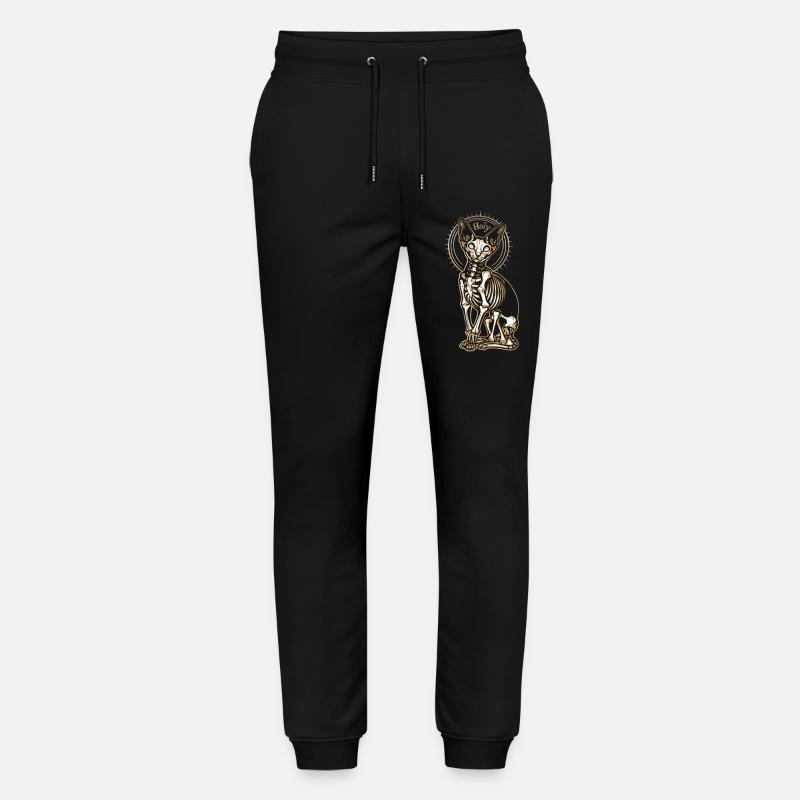 chat sphinx squelette tatouage - Pantalon de jogging bio MOVER Stanley/Stella unisexe - noir