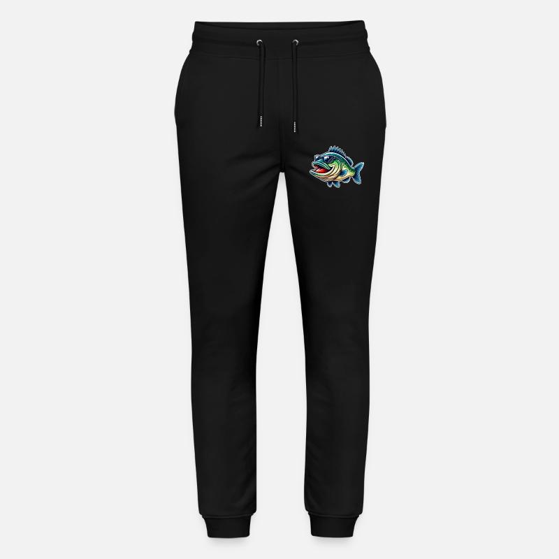 Pêche à la perche - Pantalon de jogging bio MOVER Stanley/Stella unisexe - noir