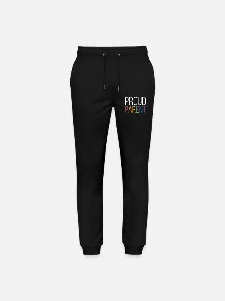 LGBTQ Pride Month - Proud Parent - Stanley/Stella Mover Unisex Organic Jogging Trousers - black