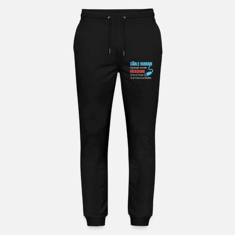 Human Cable Soziale Aufladung Humor - Stanley/Stella Unisex Bio Jogginghose Mover  - Schwarz