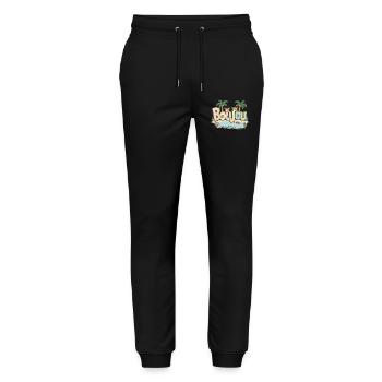 Humor Normandie Boujou Lokaler Ausdruck Geschenk - Stanley/Stella Unisex Bio Jogginghose Mover  - Schwarz - Vorne - Marisol (170cm) & Nik (191cm)