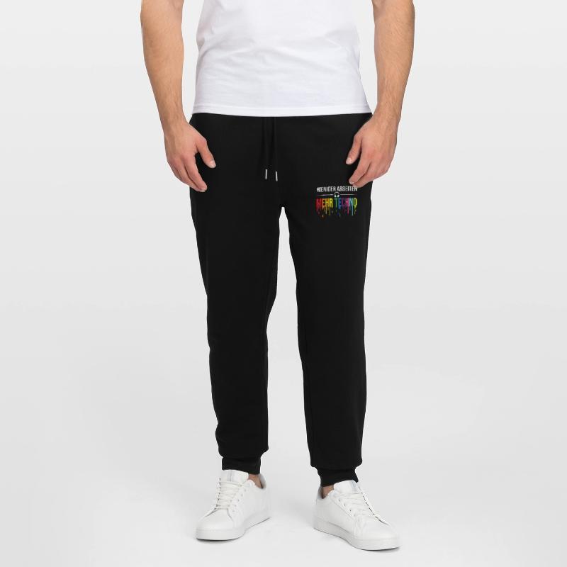 Less work, more techno – Rave Statement Stanley/Stella Mover Unisex Organic Jogging Trousers