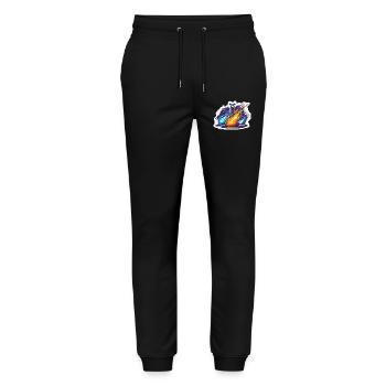 Lab Geek Quadrantid Meteor Shower Lab Experiment - Stanley/Stella Mover Unisex Organic Jogging Trousers - black - Front - Marisol (170cm) & Nik (191cm)