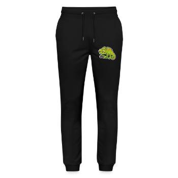 Chameleon Gamer Controller Video Games Mascot - Stanley/Stella Mover Unisex Organic Jogging Trousers - black - Front - Marisol (170cm) & Nik (191cm)