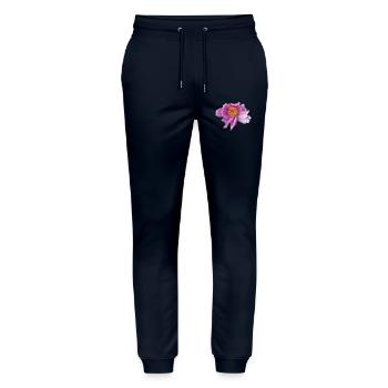 Peony_Dancing_in_Wind - Pantalon de jogging bio MOVER Stanley/Stella unisexe - marine - Devant - Marisol (170cm) & Nik (191cm)