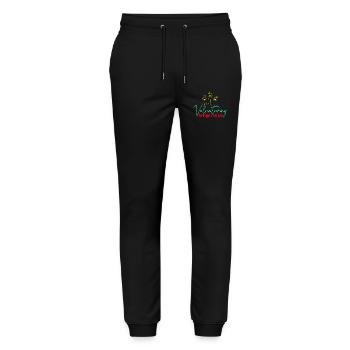 L’appréciation du bénévolat me fait plaisir Bénévole - Pantalon de jogging bio MOVER Stanley/Stella unisexe - noir - Devant - Marisol (170cm) & Nik (191cm)