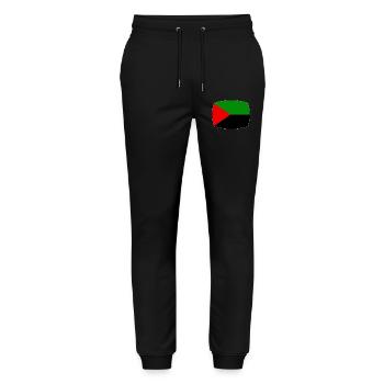 Martinique flag red green black - Stanley/Stella Mover Unisex Organic Jogging Trousers - black - Front - Marisol (170cm) & Nik (191cm)