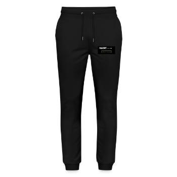 Nachtproduction Retro-Gaming - Stanley/Stella Unisex Bio Jogginghose Mover  - Schwarz - Vorne - Marisol (170cm) & Nik (191cm)
