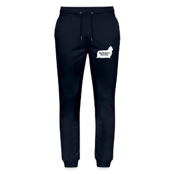 Yorkshire Terrier - Stanley/Stella Mover Unisex Organic Jogging Trousers - navy - Front - Marisol (170cm) & Nik (191cm)
