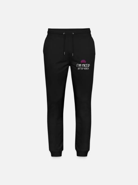 I'm Nicer After Yoga - Stanley/Stella Mover Unisex Organic Jogging Trousers - black