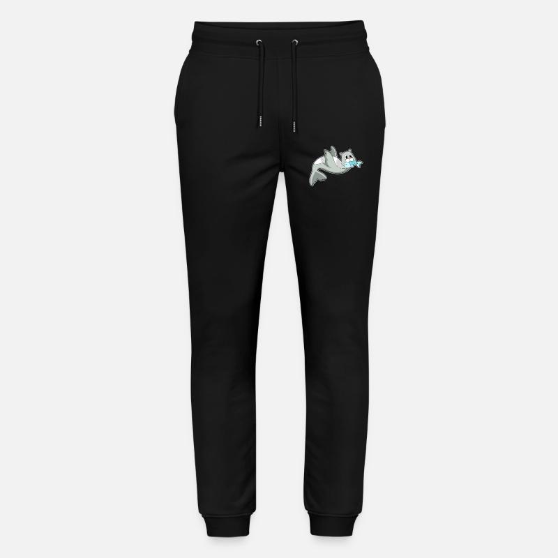 Seehund Fisch - Stanley/Stella Unisex Bio Jogginghose Mover - Schwarz