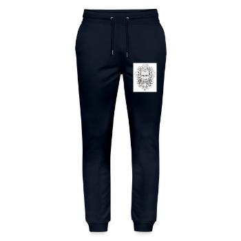 Griechischer Gott - Stanley/Stella Unisex Bio Jogginghose Mover  - Navy - Vorne - Marisol (170cm) & Nik (191cm)