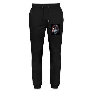 Bierliebhaber - Stanley/Stella Unisex Bio Jogginghose Mover  - Schwarz - Vorne - Marisol (170cm) & Nik (191cm)